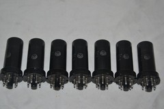 Lot of 7 Strong NOS RCA JAN CRC 12A6/VT-134 Metal Tubes – Made in USA