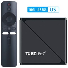 TX 60 Pro 5G Androidtv 24K Ultra HD 16 GB/256GB-H313 Allwinner TV Box