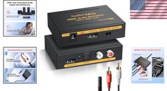 Professional 4K Audio Extractor HDMI Converter: Optical & RCA Connection Options