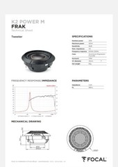 Focal ES165 KX3E , Aluminum Pods for Focal Midrange and Tweeters