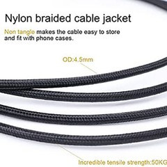 SatelliteSale 3.5mm Jack Audio Stereo Right Angle 90 Cable Aux Cord