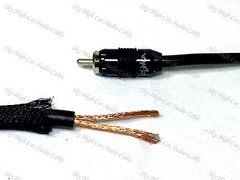 Sky High Car Audio 9 ft 2 Channel PREMIUM RCA Cable Nylon Copper Braided 3 M