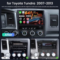 4GB RAM 64GB ROM for Toyota Tundra 2007-2013, Sequoia 2008-2018…