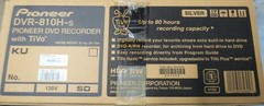 Pioneer DVD Recorder Model DVR-810H-S. TIVO HDD DVD 80hrs w/remote. Tested-works