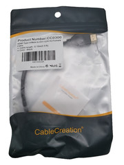 X6 CableCreation CC0300 0.15m(0.5 ft) HDMI Type-A to DVI Cable Adapter, Black