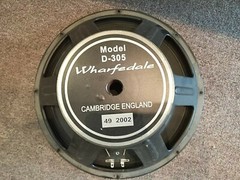 5 DAYS LEFT: 1 Speaker Wharfedale D-305-8ohms-15″! TESTED! FREE SHIPPING!