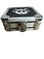 Vaultz Locking Case CD & DVD Wallet No Key Holds 24 Discs Made Vietnam W Some Cd