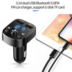 Bluetooth 5.0 Car Wireless FM Transmitter Adapter 2USB PD Charger Hands-Free Lot
