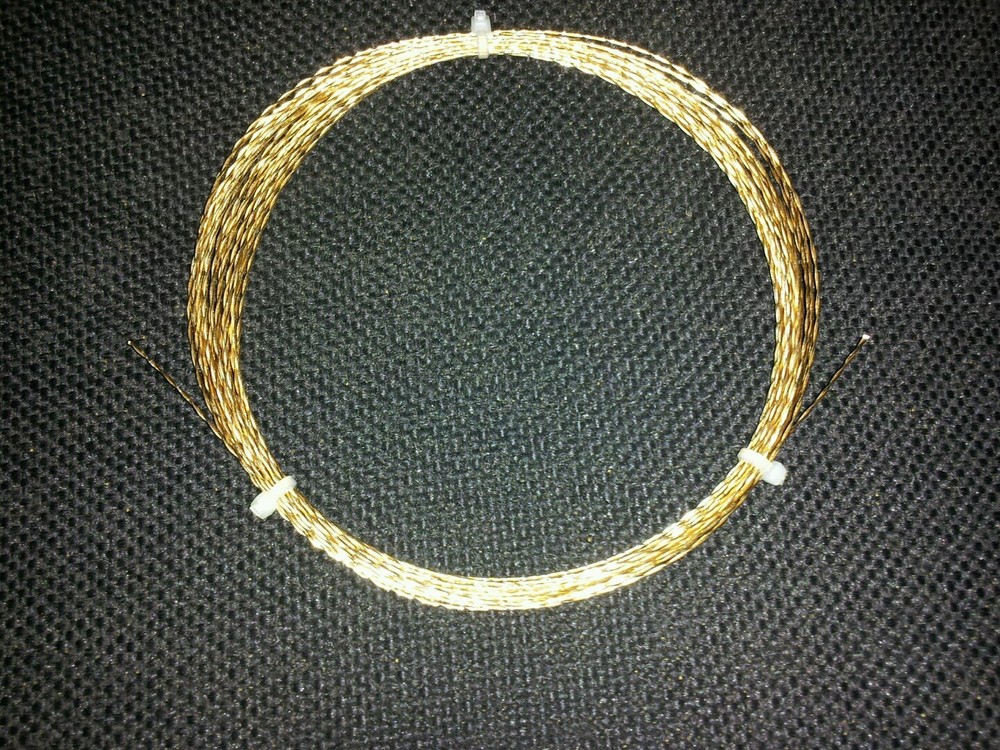 30ft ELF Custom Cables 24k Gold plated Twisted Pair 6N GPOCC Bulk wire 24awg.