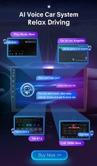 8G+128GB 10.1″ 8Core Android 14 1 Din Car Stereo Radio Carplay DSP GPS Navi Wifi
