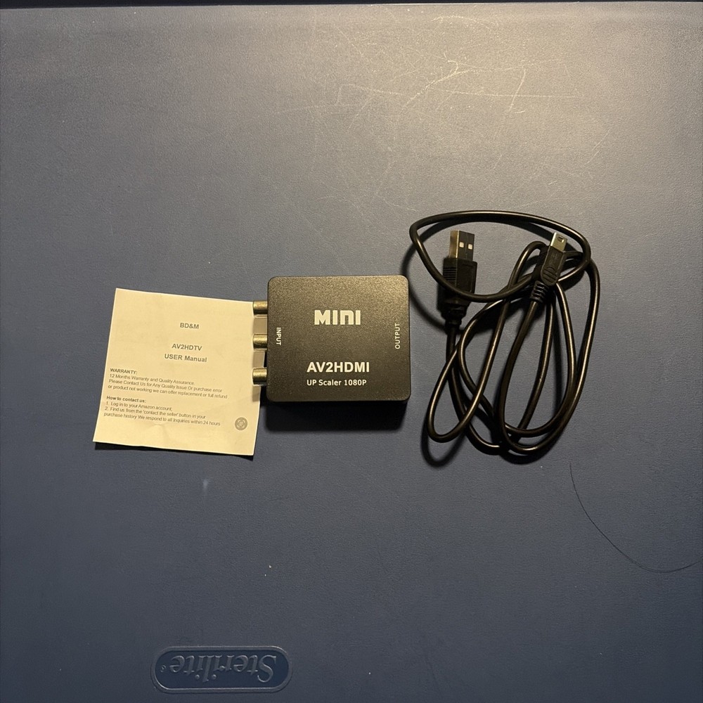 AV To HDMi Mini Converter AV To HDMI Adapter HDMI to RCA 1080P HD Video Audio