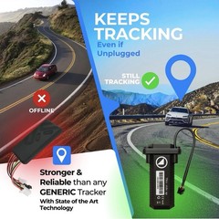 Car GPS Hardwired Waterproof 4G LTE Tracker w/ Kill Switch & Backup Battery