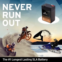6V 4.5AH SLA Rechargeable Battery Replacement for Mojo Duck Game Deer Feeder