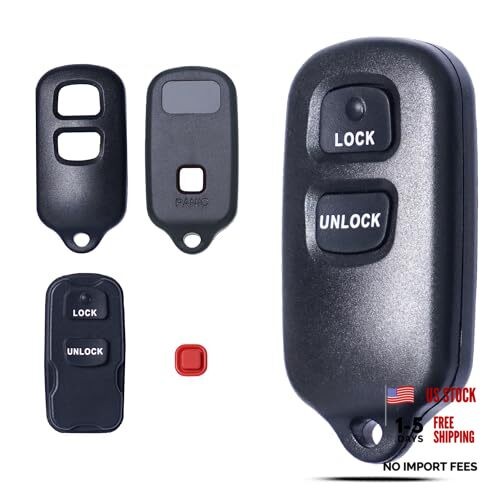 Key Fob Shell Case Replacement Fits for Toyota Tacoma Tundra RAV4 Highlander