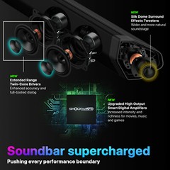 Nakamichi Shockwafe Ultra 9.2.4Ch 1300W Soundbar w Dolby Atmos, eARC+SSE Max A-
