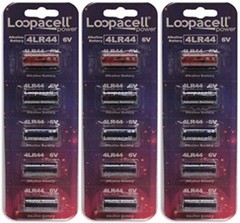 25 A544 4LR44 PX28A 476A GP476 K28L L1325 V28PX 6V Collar Batteries By LOOPACELL