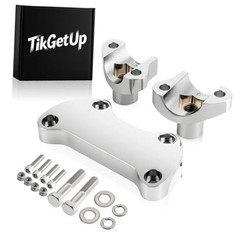1-1/4″ inch Handlebar Riser/Top Clamp Kit for Harley for 1.25″ Handlebar Chrome