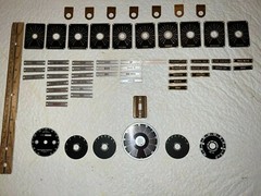 NOS Antique, Vintage Home Brew Radio Escutcheon, Metal Name Plates & Dials