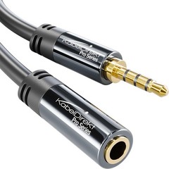 KabelDirekt – Headset Extension Cable – 3ft – Headphone Extension Cord with B…