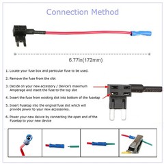 15Pcs Fuse TAP ADAPTER KIT 12V 20 Amp Car Add-a-circuit Mini ATM APM Blade Fuse