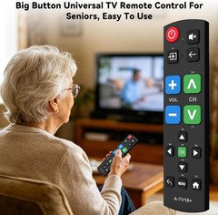 Big Button Universal TV Remote for Senior Simple Easy to Use Dementia Products