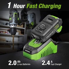 WORKPRO 20V Lithium Battery Charger for WORKPRO 20V 2.0Ah &4.0Ah Lithium Battery