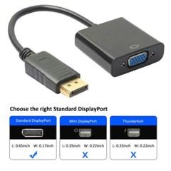 DP Display Port Male to VGA Female Converter Adapter Cable For PC Laptop