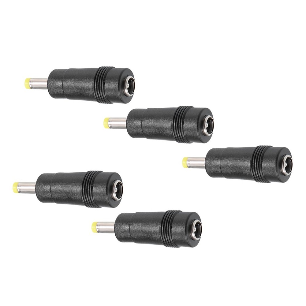 DC Power Connector 5.5×2.1mm Female Jack to 4.0×1.7mm Male Adapter Barrel – 5pcs