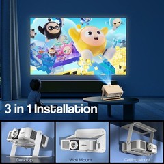 360 Adjustable Stand Desktop Projector Mount Base Ceiling Plate Arms Holes