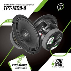 2x Timpano Audio TPT-MD8-8 Pro Audio Midrange Speaker 8 Inch 8 Ohm 1400w Package