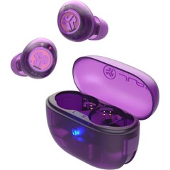 JLab Go Pop ANC True Wireless Bluetooth Earbuds Transparent/Clear Purple 🔥New🔥