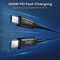 USB3.2 Gen2 20Gbps Cable USB C 100W Fast Charging for Galaxy iPhone 15 5K