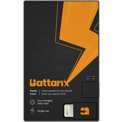 Battarix Power Card Emergency Power Bank Charger for Smartphones Android IOS