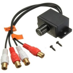 Universal Stereo RCA Input&Output Car Bass Amplifier Remote Level Control Knob
