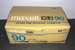 Box of 10 Sealed Maxell High Bias XLII 90 Audio Cassette Tape High Bias Japan