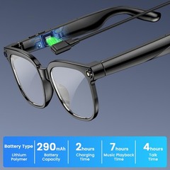 Recording Glasses Camera 4K HD Video Glasses Video Recording for Sports Driving