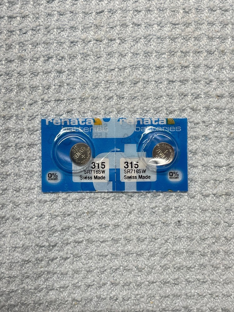 2 PACK RENATA 315 SR716SW SILVER 1.55V EXP 05/2026 FRESH FREE SHIPPING USA