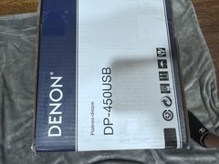 Denon DP-450USB Black Turntable Record Player USB Output Dust Cover 33/45/78