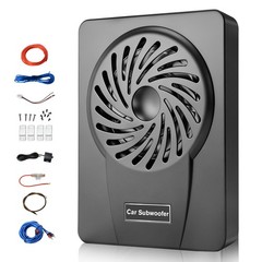 Under Seat Powered Subwoofer 1200W 2.6″ Slim Aluminum Alloy Body DSP 48 Band EQ
