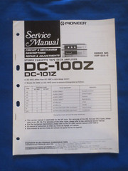 Pioneer DC-100Z DC-101Z Service Manual Factory Original The Real Thing