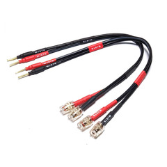 WJSTN Speaker Cable with Banana Plug and Jack Connectors, Flex Pin Banana Plugs