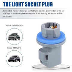 2004-21 Ford F-150 F-250 F-350 License Plate Light Socket 2 PCS–Compatible