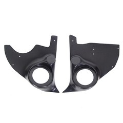Pair Speaker Kick Panels Compatible with 1981-1987 Chevy GMC Pickup Truck Bla…