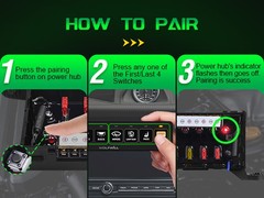 8 Gang Wireless Switch Panel – LED Light Bars Power Circuit Remote Control Box