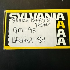 Sylvania Electronic Vacuum Tube 6KM6 in box TESTED @ 95 GM on B&K 700 Tester