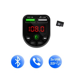 Bluetooth FM Transmitter Wireless Adapter MP3 Radio Car 2-Port USB Charger