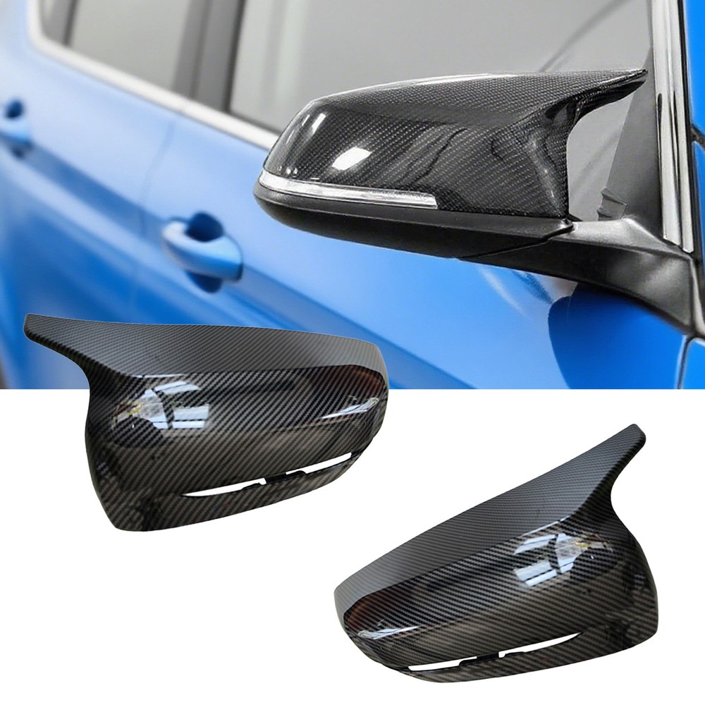 Carbon Fiber Side Mirror Cover Cap Replacement for 2017-2022 BMW NEW