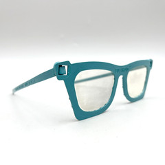 Polaroid 3-D Glasses Model 727 Vintage 1950s 3D Movie Viewer Blue Horn Rim Frame