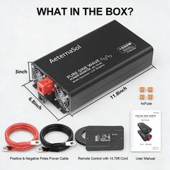 1000W Stable 12V to 110V 120V AC Pure Sine Wave Inverter Power Converter 2000W