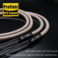 12AWG OFC HiFi Audio Speaker Cable Wire 24K Gold Plated Banana to Y Spade Plug